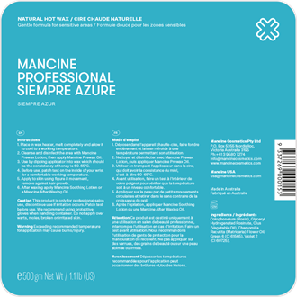 Mancine Hot Wax Siempre Azure - 500g